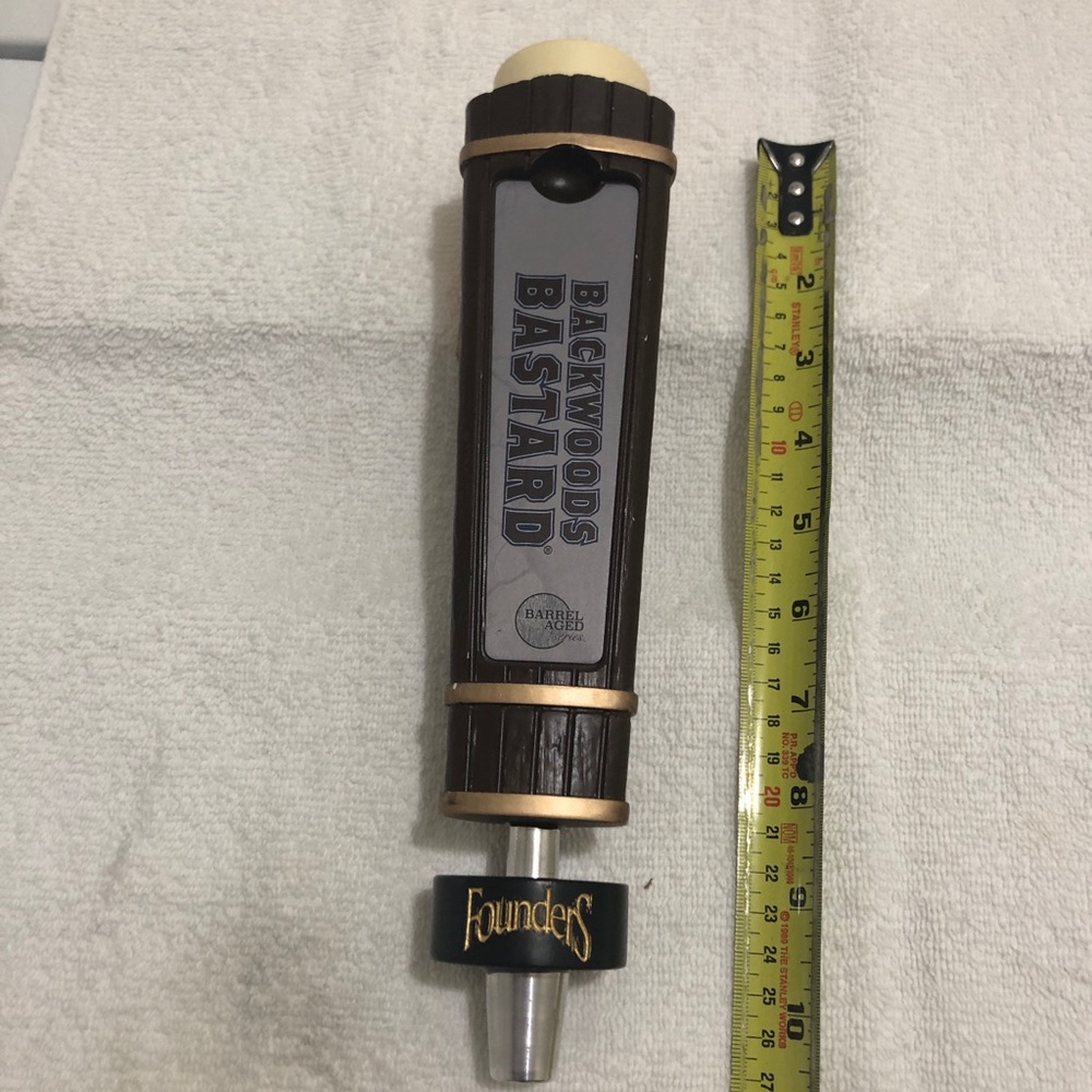 Founders - Backwoods Bastard beer tap handle.